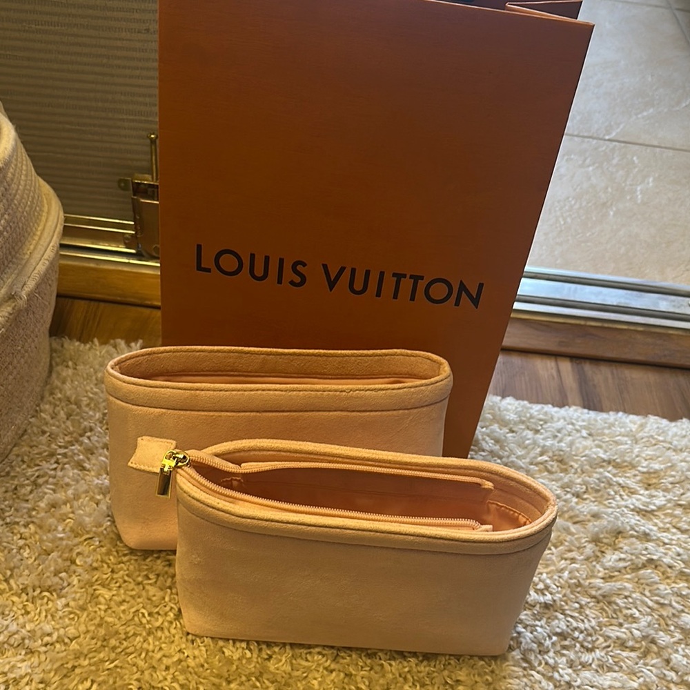 Insert for Louis Vuitton Pink Noe MM light pink suede insert Luxurious Design